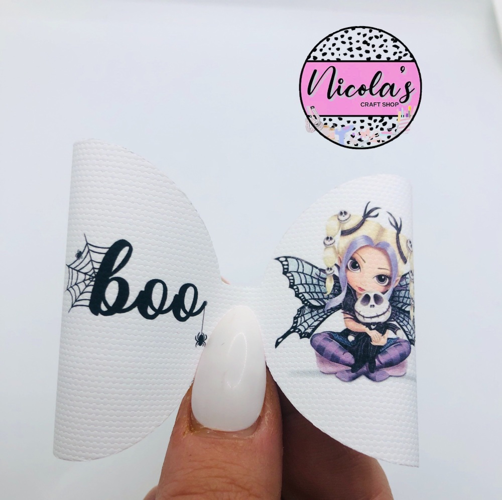 Fairy Halloween Witch pre cut bow loop