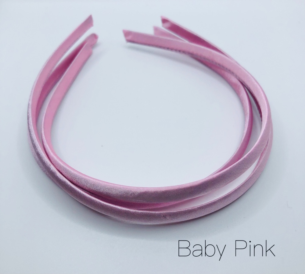 Baby Pink Satin Headband