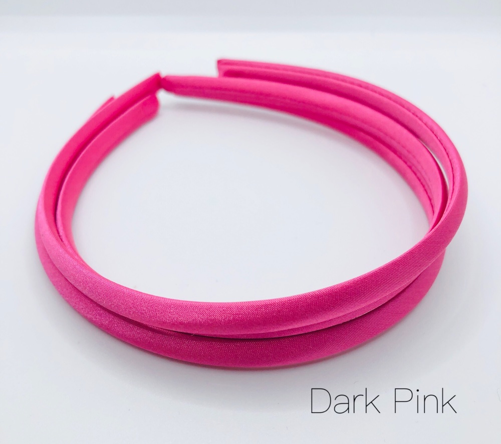 Dark Pink Satin Headband