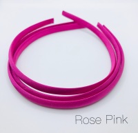 Rose Pink Satin Headband