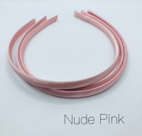 Nude Pink Satin Headband