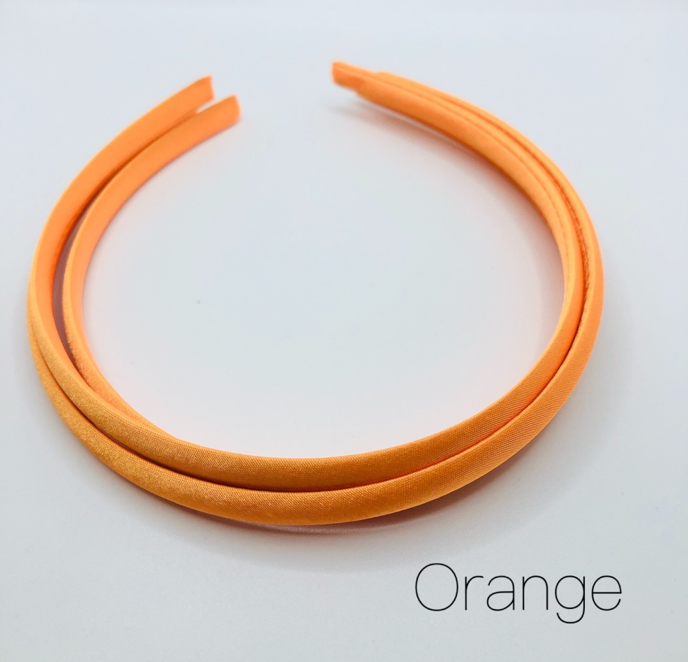 Orange Satin Headband