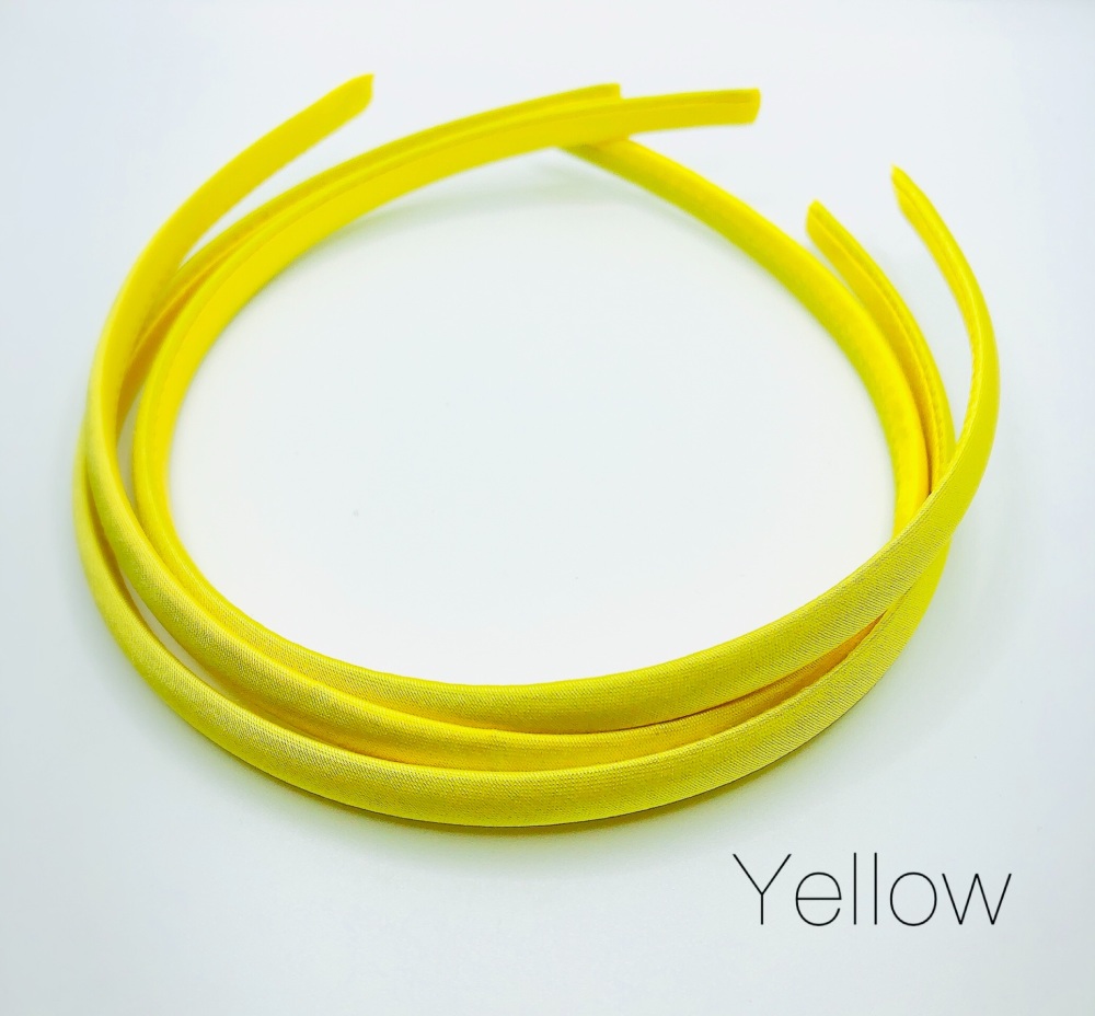 Yellow Satin Headband