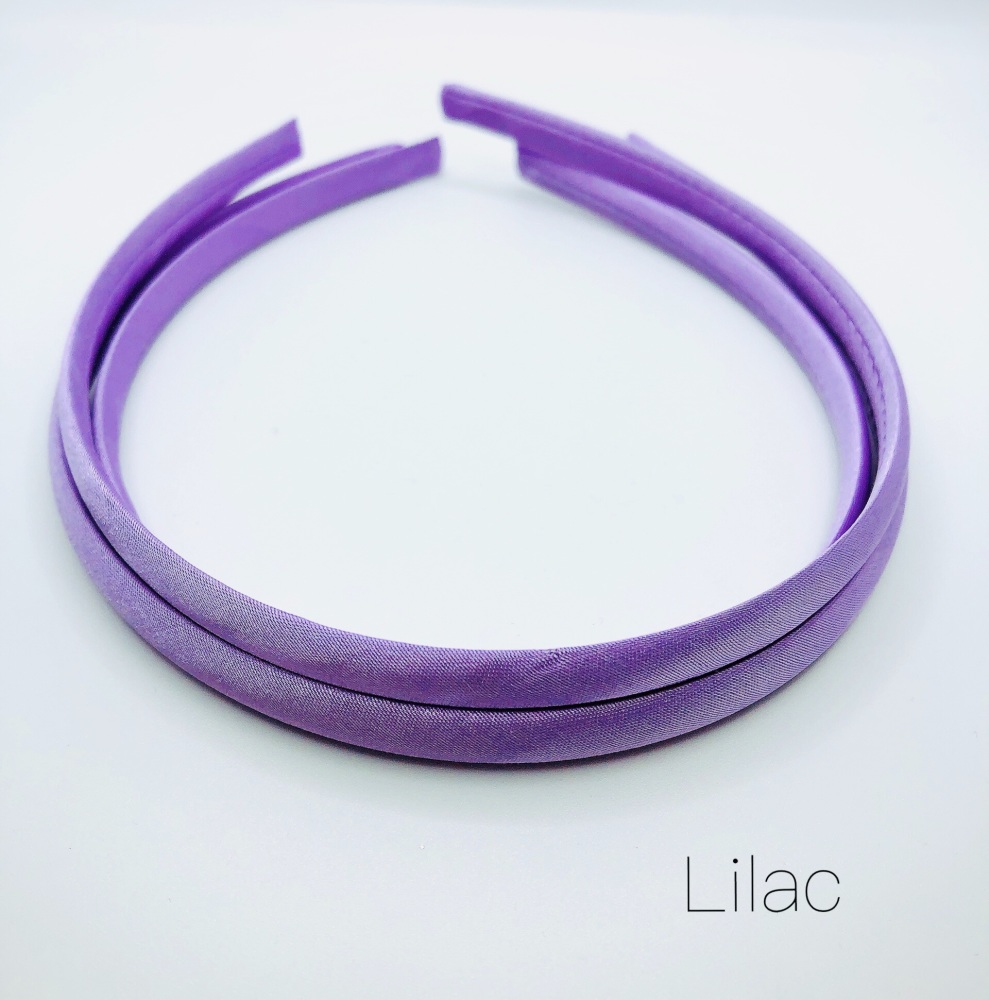 Lilac Satin Headband