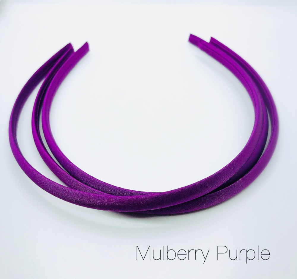 Mulberry Purple Satin Headband