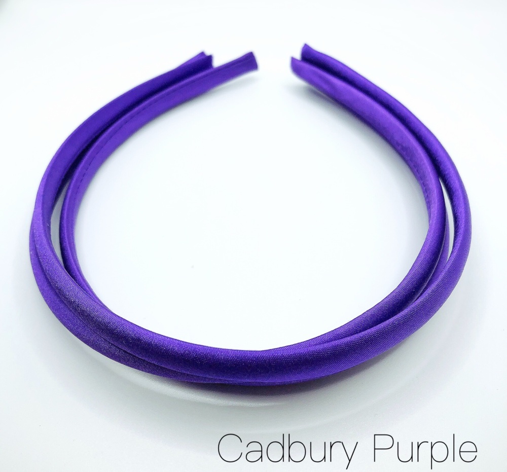 Cadbury Purple Satin Headband