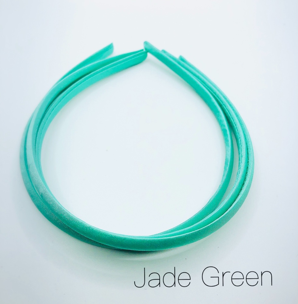 Jade Green Satin Headband