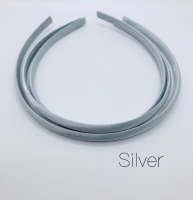 Silver Satin Headband