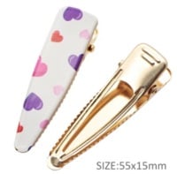 Heart - Ready Made Gold Clips