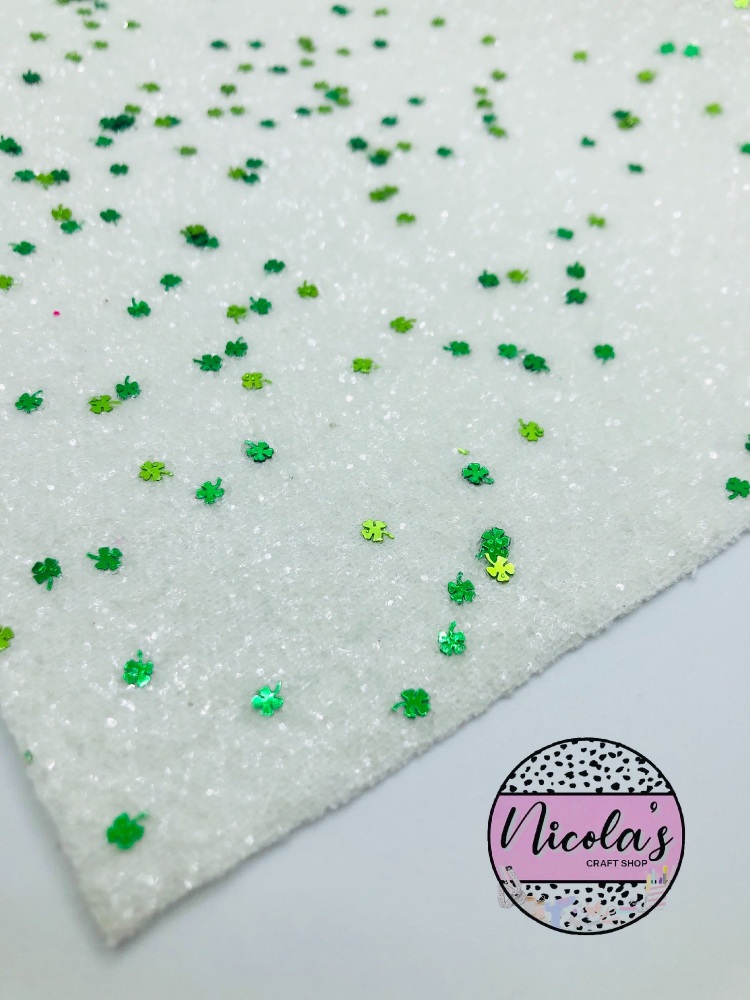 White clover confetti chunky glitter