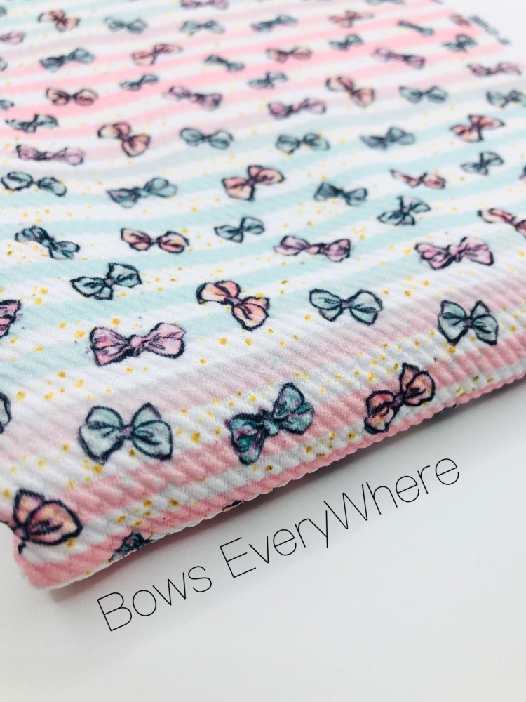 Bows Everywhere printed bullet fabric 