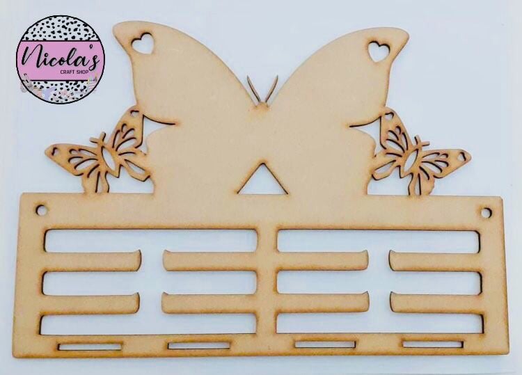 Butterfly Wooden Bow Holder Blank
