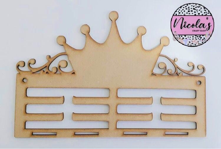 Crown Wooden Bow Holder Blank