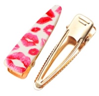 Lips and kisses - Ready Made Gold Clips