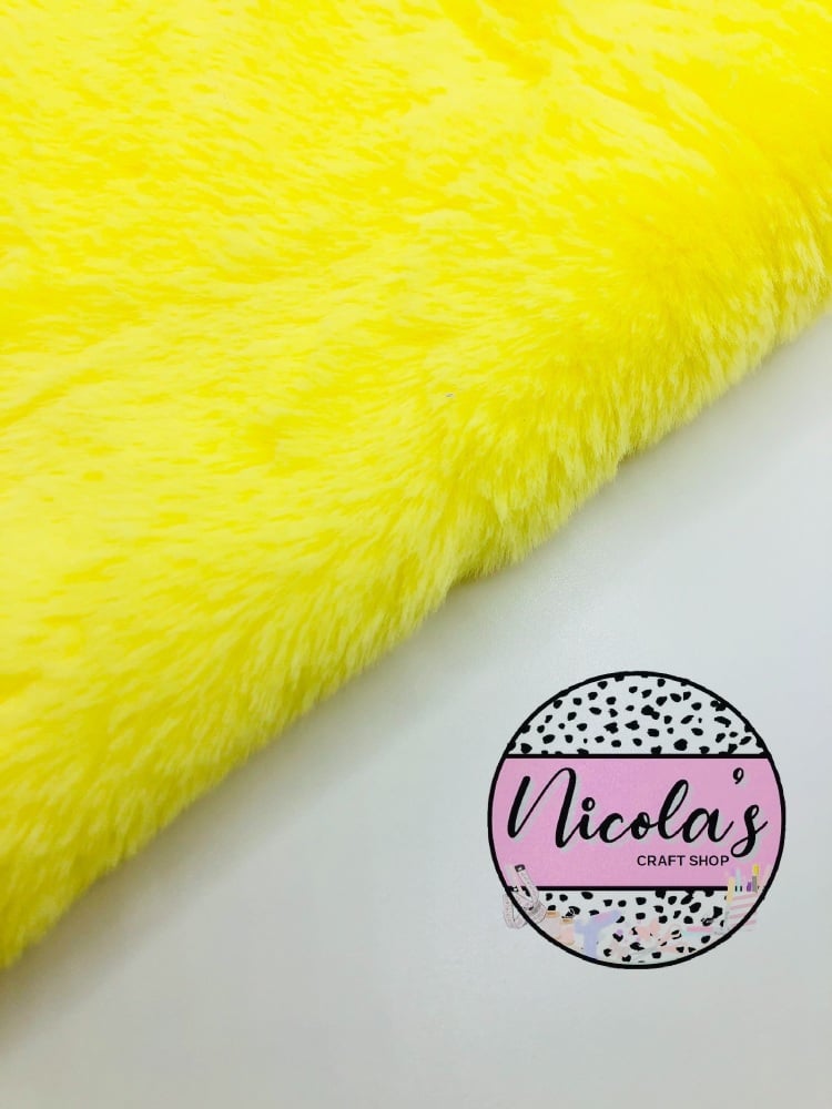 Bright Yellow - Fabric Fur