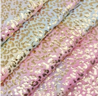 Pastel Rainbow Leopard Plush Velvet Fabric