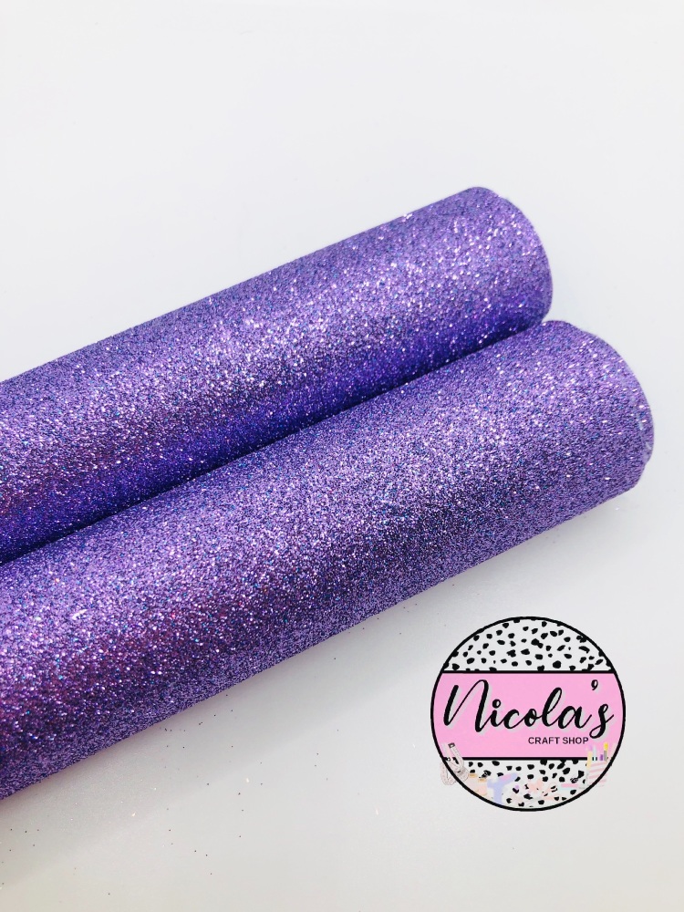 LUXURY - Lavender Lilac Fine Glitter Fabric