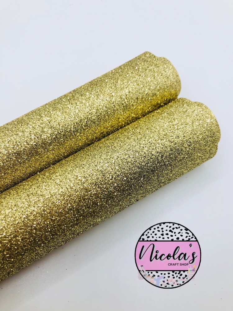 LUXURY - Gold Fine Glitter Fabric