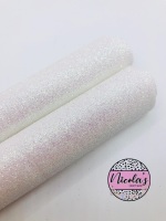 LUXURY - White Magic Fine Glitter Fabric