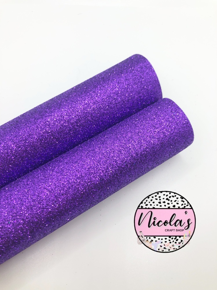 LUXURY - Cadbury Purple Fine Glitter Fabric