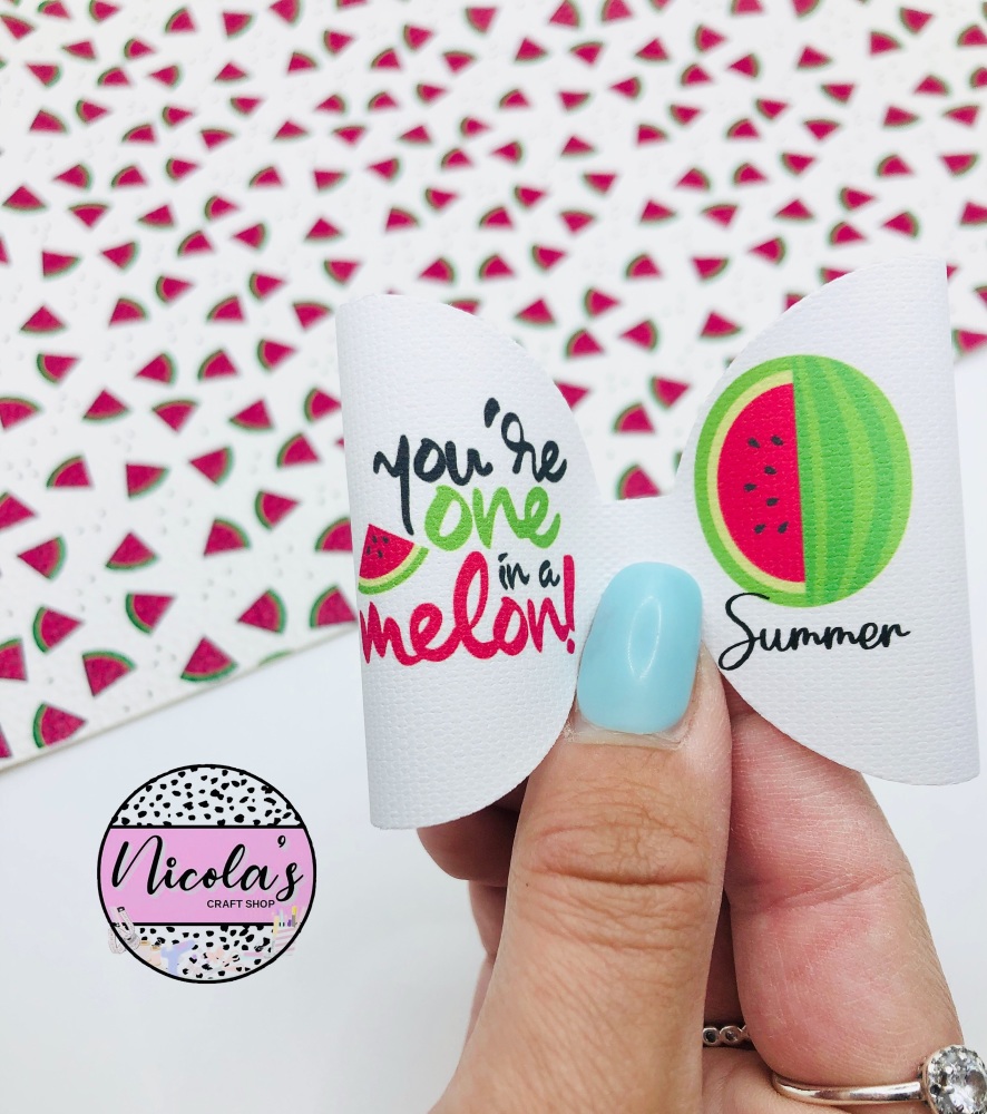 You’re one in a melon personalised pre cut bow loop