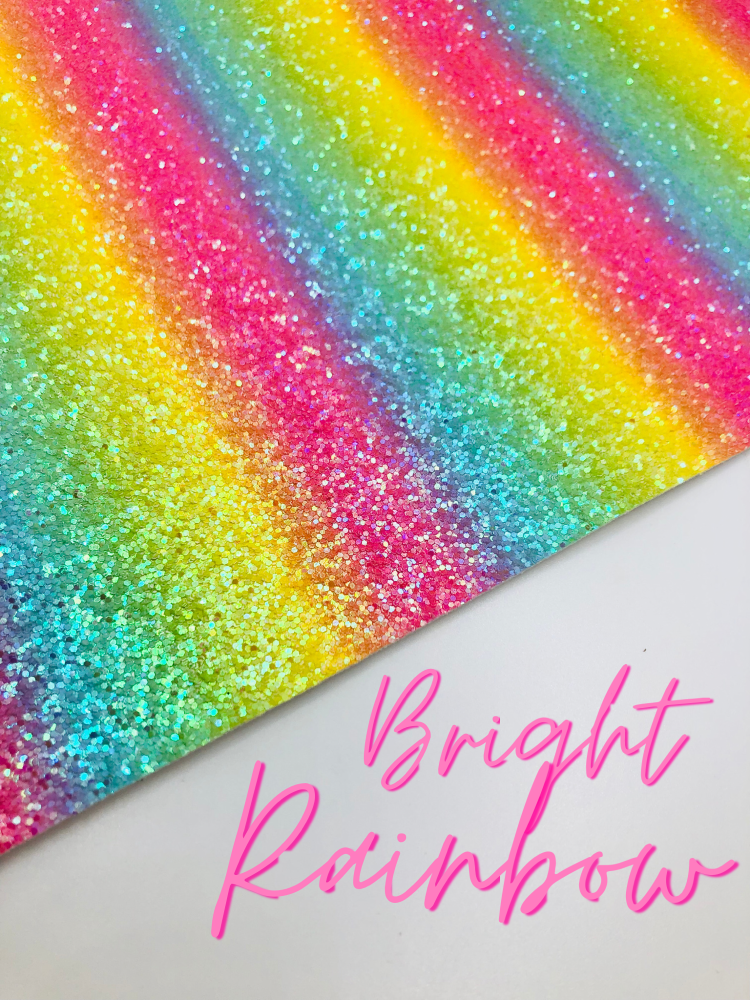 Bright Rainbow Chunky Glitter
