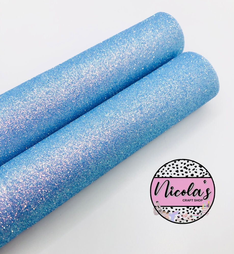 LUXURY - Blue Iris Fine Glitter Fabric