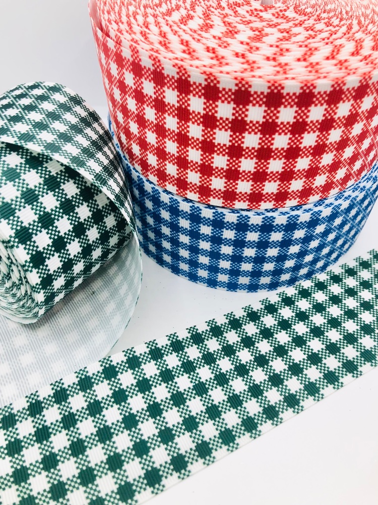 Red Blue Green Gingham 2