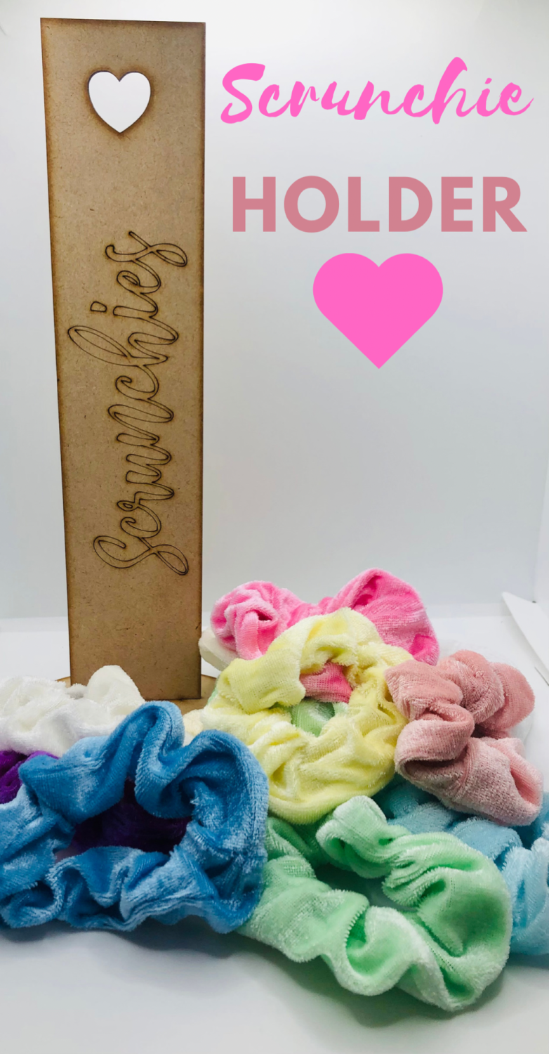Wooden Scrunchie Holder