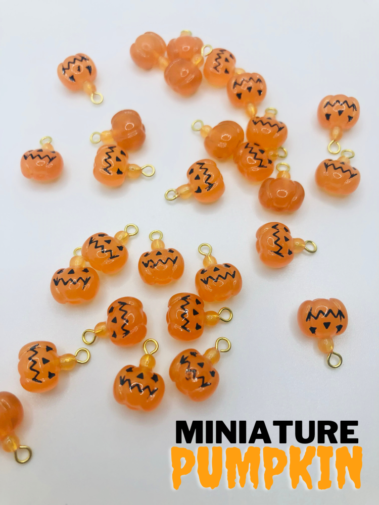 Miniature Pumpkins Halloween Charm Embellishments