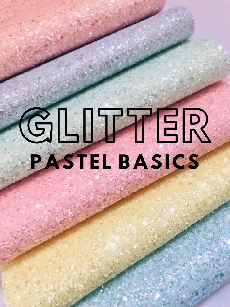 Basics - Core Pastel Chunky glitters A4
