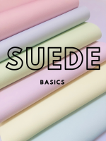 Basics - Core Pastel Sparkle Suede Fabrics A4