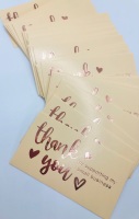 CLEARANCE - 10X THANK YOU CARDS