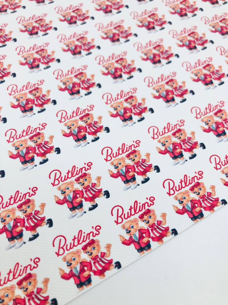 1709 - Butlins printed canvas fabric sheet
