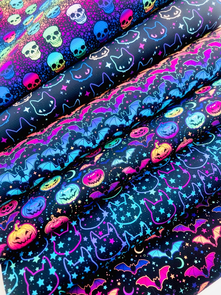 The Dark Neon Rainbow Halloween Printed Bundle