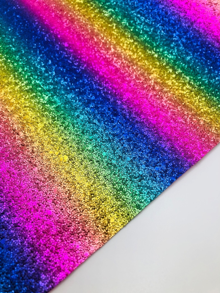 Metal Rainbow Effect Fabric Sheet