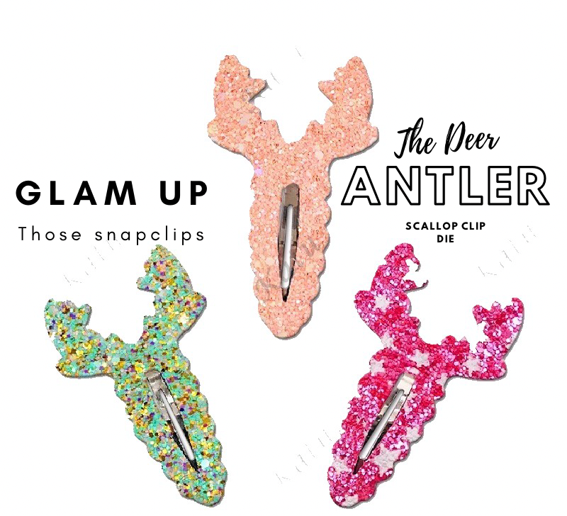 IN STOCK - CHRISTMAS DEER SCALLOP CLIP COVER CUTTING DIE