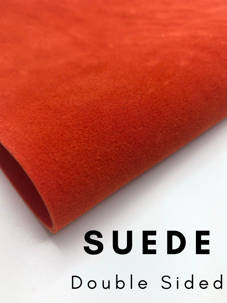 SUEDE - Double Sided Orange
