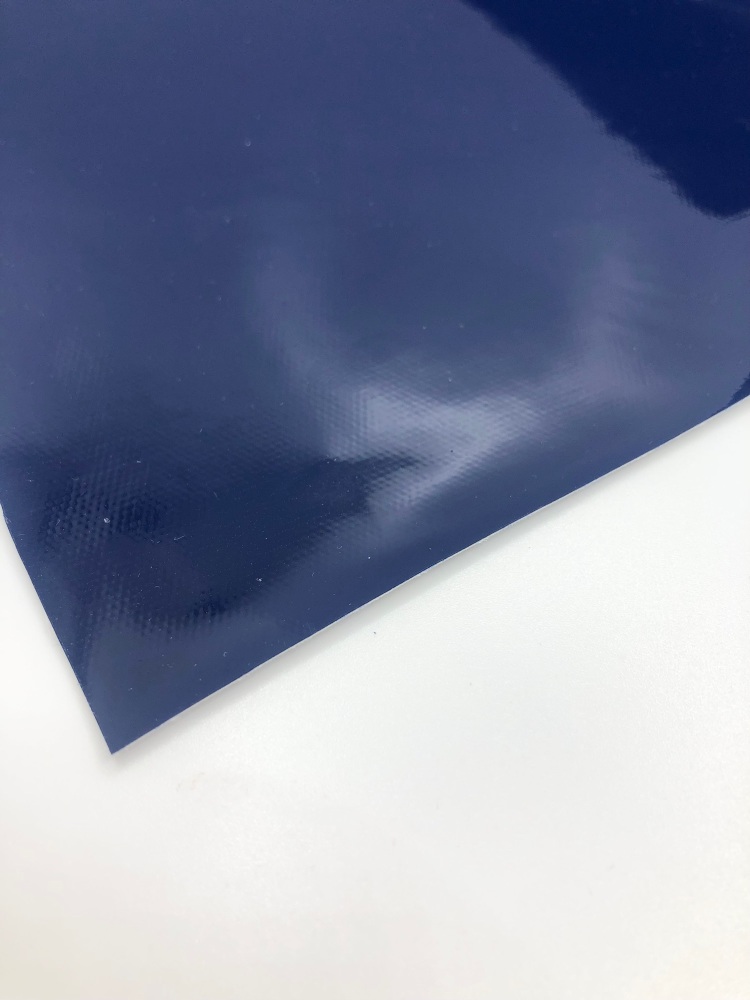 Navy Blue Patent Leather Fabric