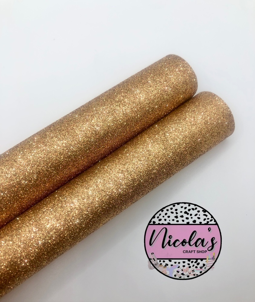 LUXURY - Golden Bronze Fine Glitter Fabric