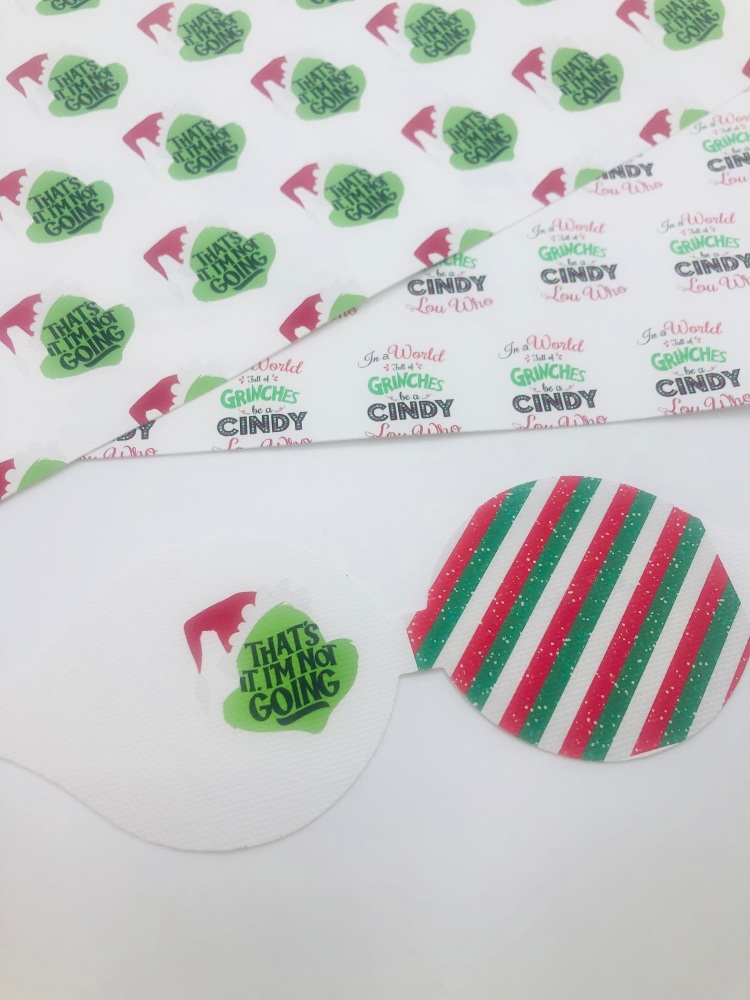 Thats it im not going grinch-mas printed pre cut bow loop