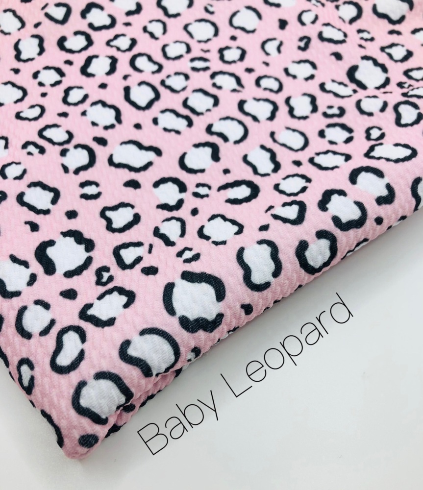 Baby Leopard print Patterned Bullet Fabric