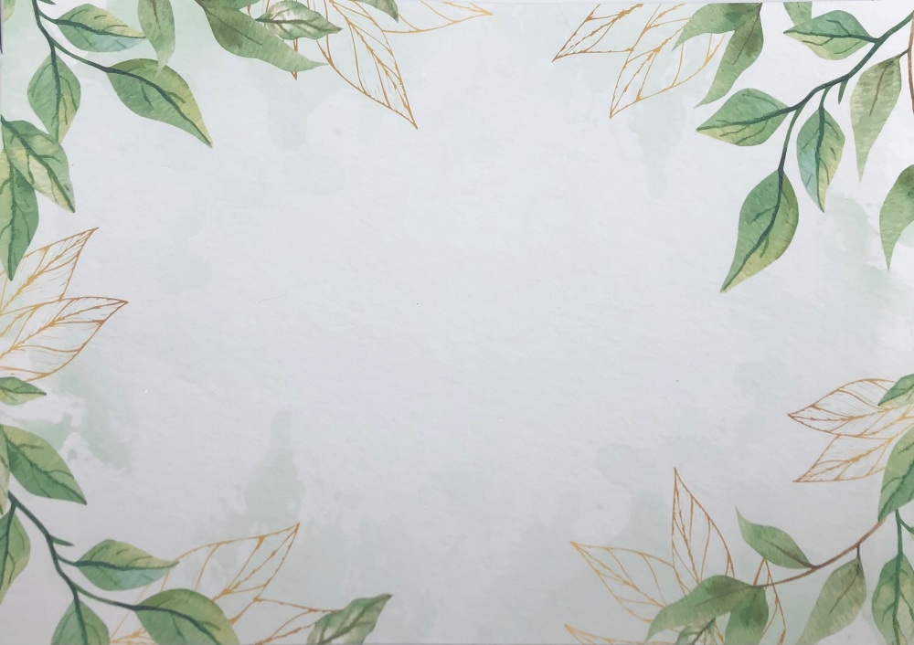A4 - SPRING LEAVES PHOTO BACKDROP