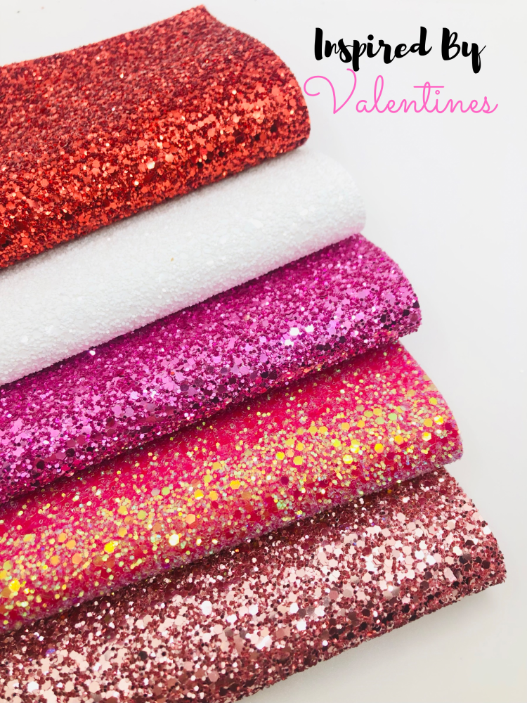 A5 Luxury valentines inspired chunky glitter bundle pack