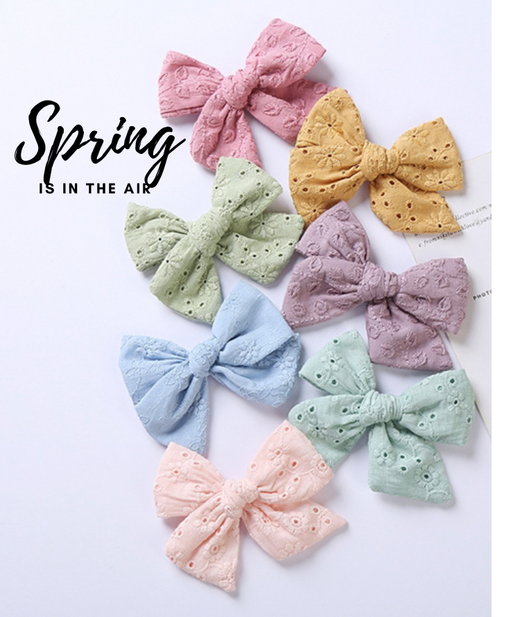 SPRING PASTEL BOWKNOT Stall Filler On Clip