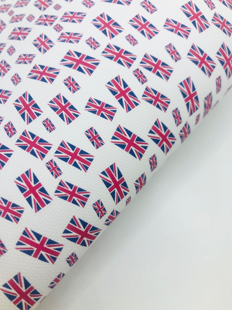 1758  -Mixed Size Union Jack Rectangle print printed canvas fabric sheet