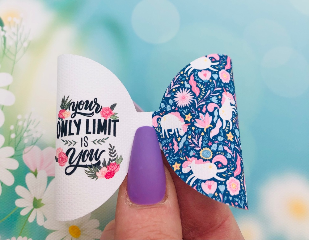 Your only limit is you printed pre cut bow loop
