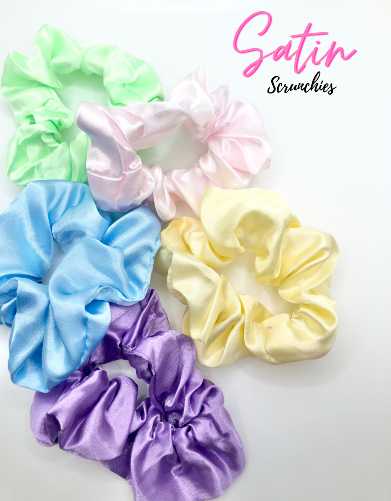 Satin feel elastic Scrunchie Hair bobble