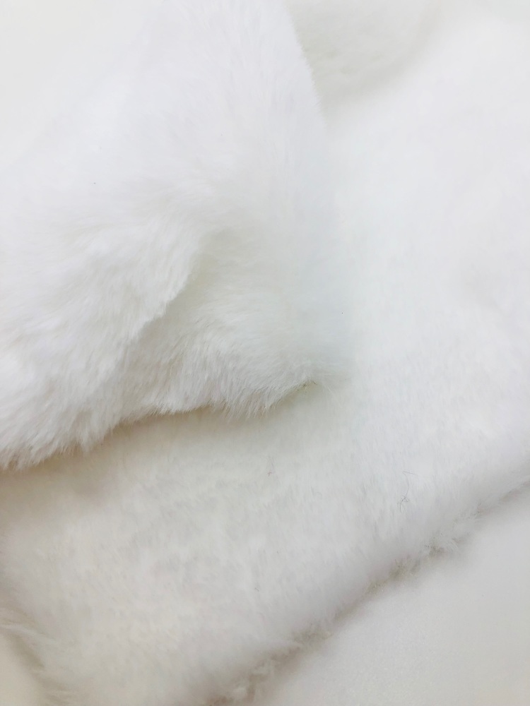 Luxury White fur fabric