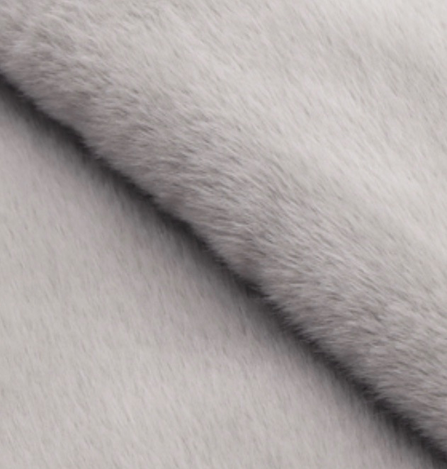 Luxury Light Grey fur fabric
